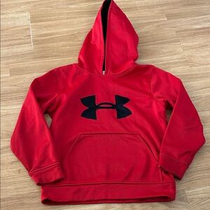 Under Armour Scarlet Hoodie with Ebony Logo